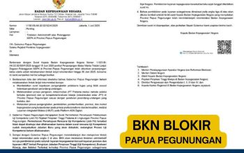 BKN Blokir Layanan Kepegawaian Papua Pegunungan
