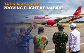 Proving Flight Batik Air Sukses di Nabire